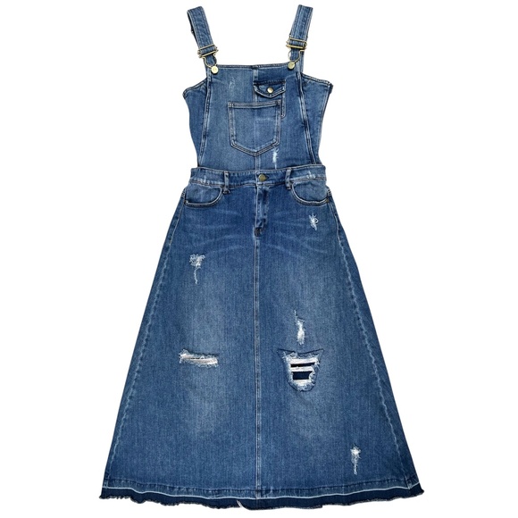 MISS SIXTY Denim Overall Dress Size Small - Picture 14 of 14